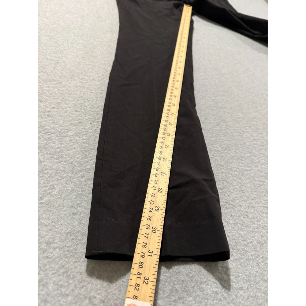 Egara Black Skinny Fit Stretch Dress Pants 29x32 Pleated Poly Blend - Picture 8 of 9